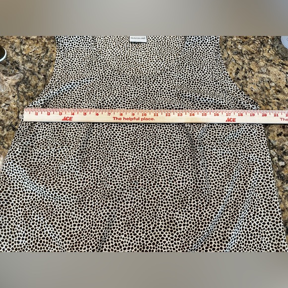 Mayerline Women’s Leopard Print Sleeveless Blouse - Size L - Picture 4 of 5